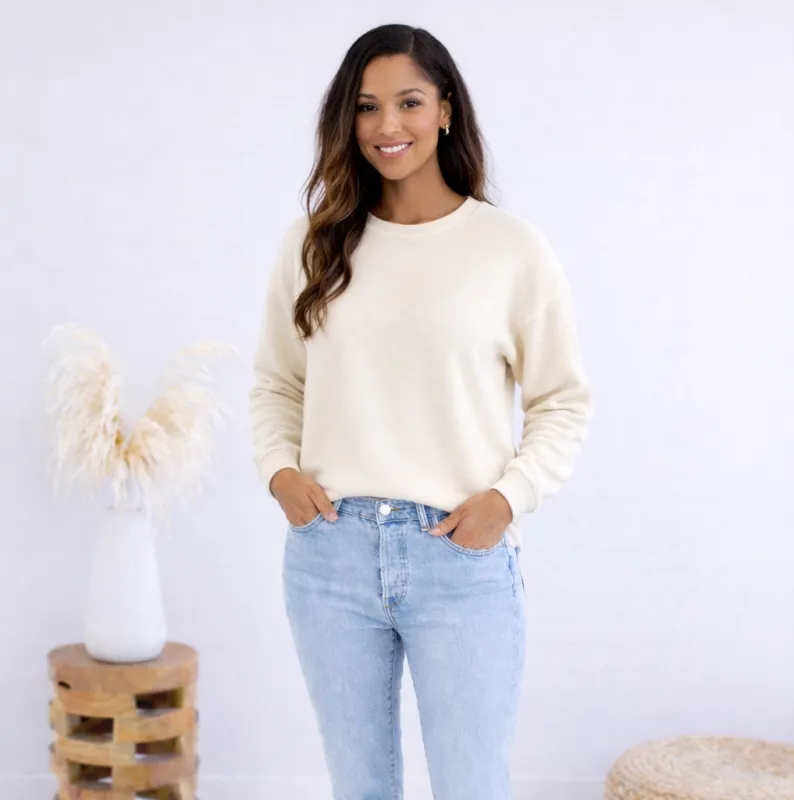 Munro Organic Cotton Fleece Sweatshirt FINAL SALE SAMPLES made by Ang Hill