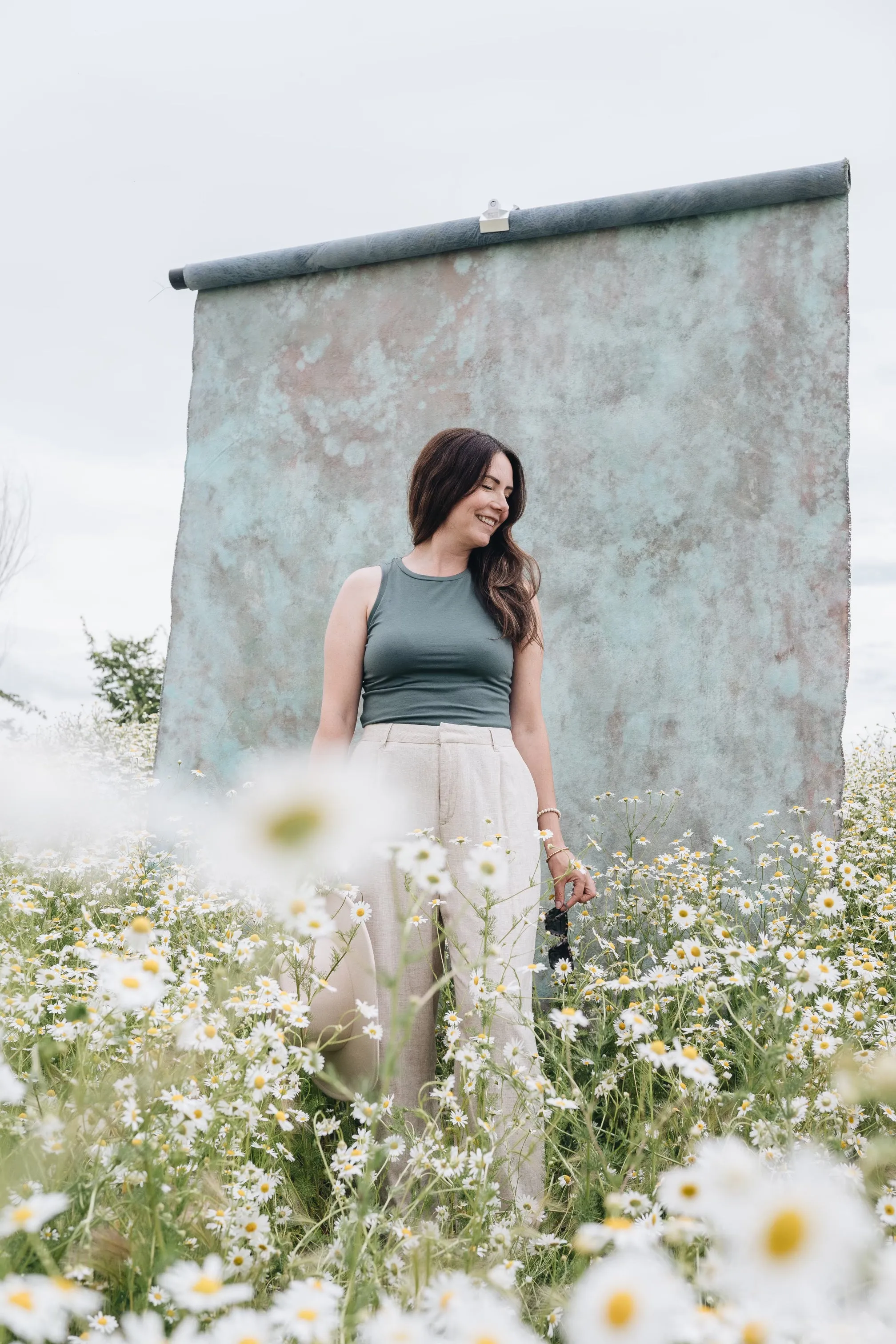 Bev Tank Top in Ocean sold by Ang Hill product image thumbnail 5