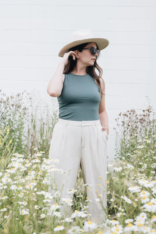 Bev Tank Top in Ocean sold by Ang Hill