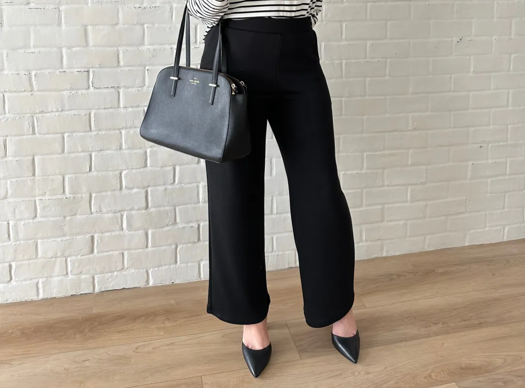 Dori Women's Knit Wideleg Pant in Black sold by undefined