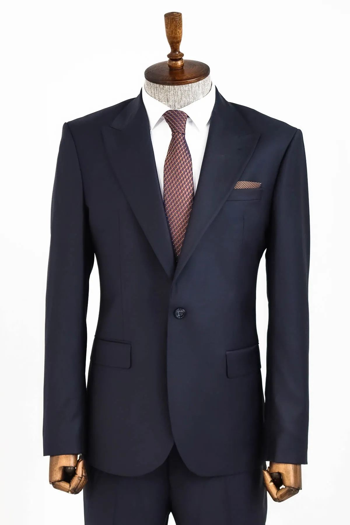 Wool Navy Blue Men Suit - Wessi sold by Wessi