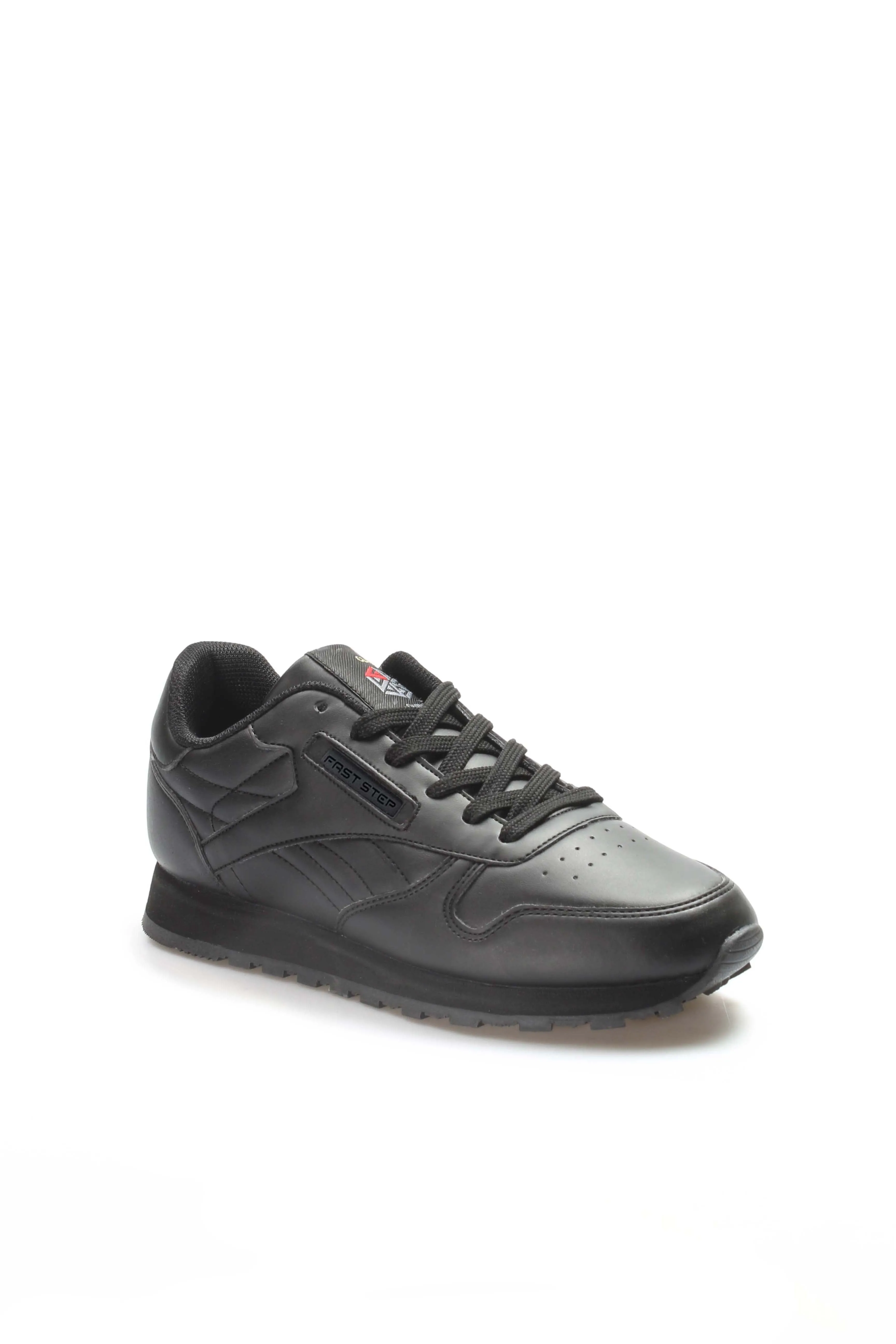 Black Leather Casual Sneakers-Wessi sold by Wessi product image thumbnail 4