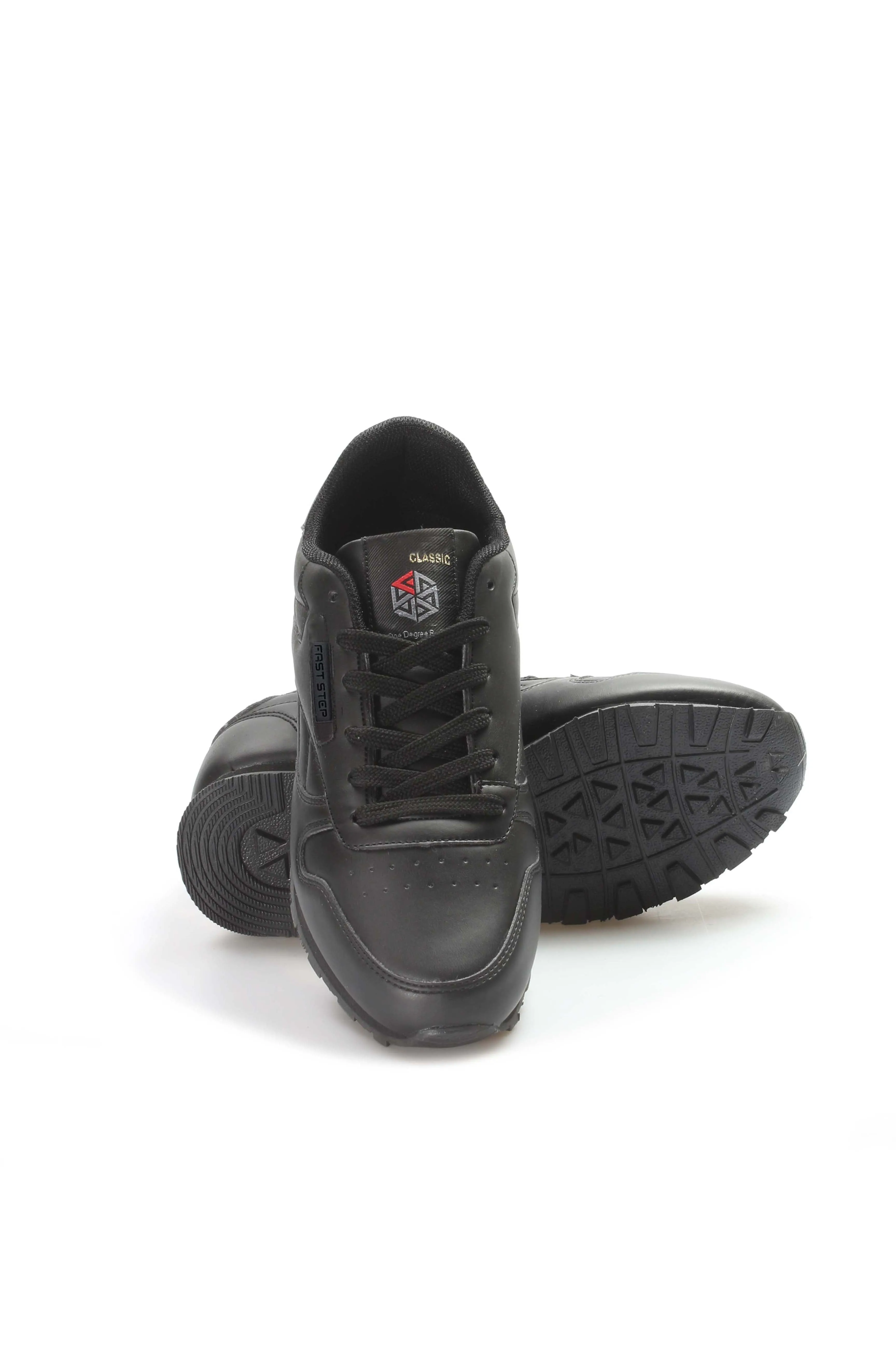 Black Leather Casual Sneakers-Wessi sold by Wessi product image thumbnail 5