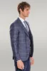 Slim Fit Checked Navy Blue Men Suit - Wessi sold by Wessi