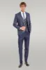 Slim Fit Checked Navy Blue Men Suit - Wessi sold by Wessi