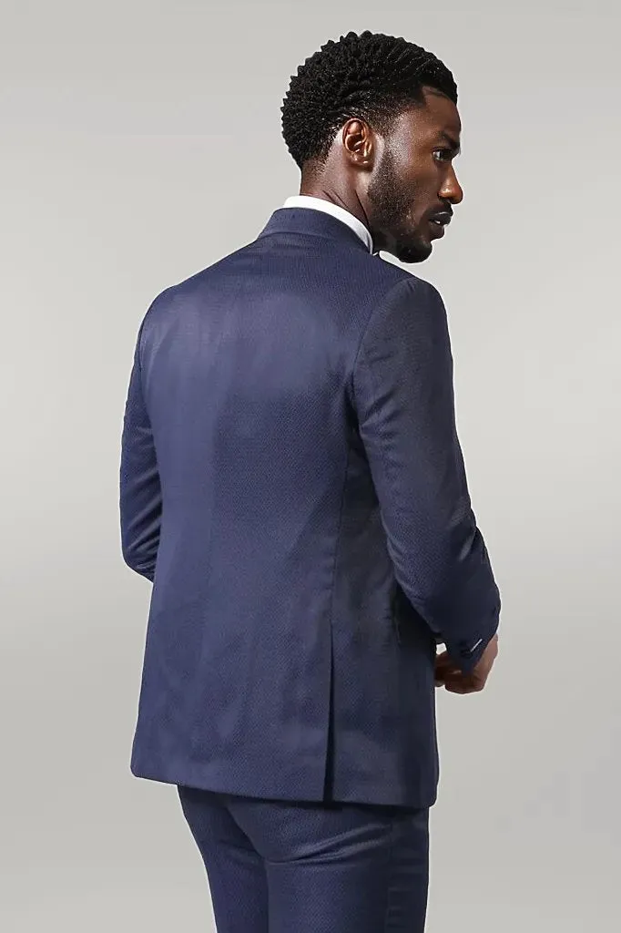 Navy Blue Modeled Tuxedo | Wessi sold by Wessi product image thumbnail 4