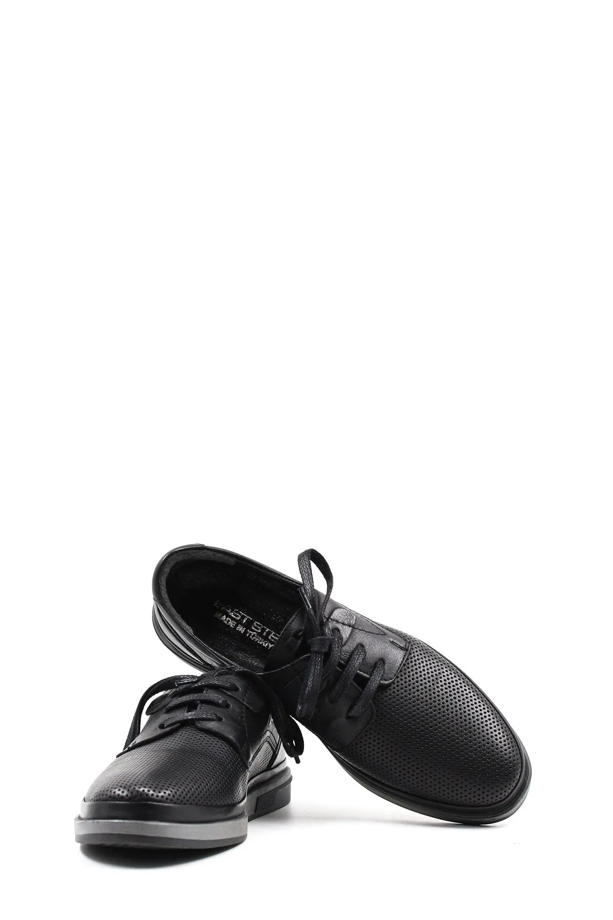 Black Perforated Leather Derby-Wessi sold by Wessi product image thumbnail 5