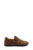 Brown Perforated Slip-On Loafers-Wessi sold by Wessi