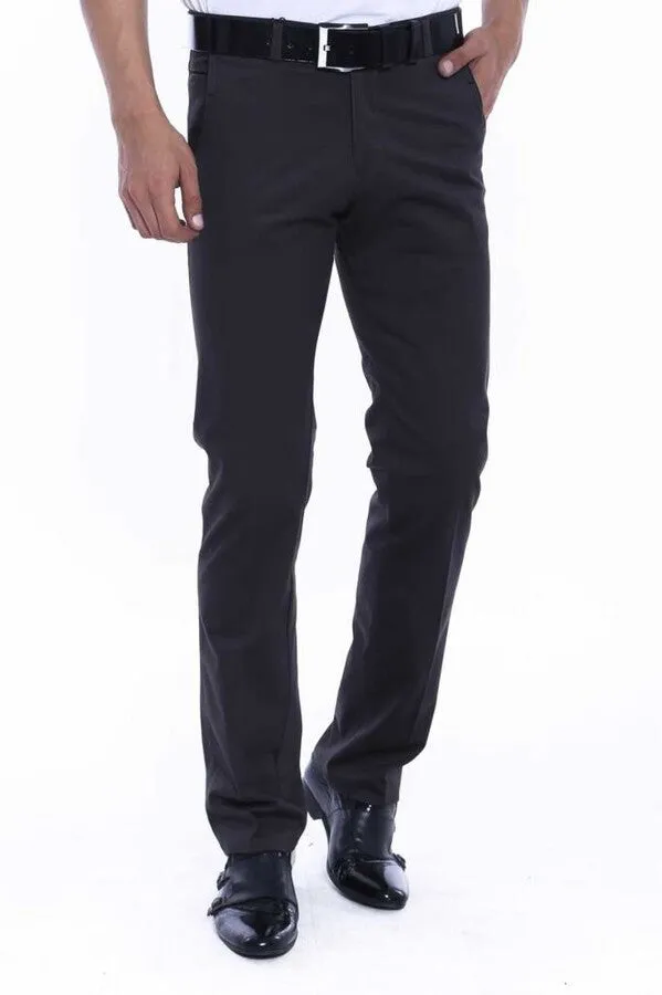 Cotton Dark Grey Men Pants - Wessi sold by Wessi product image thumbnail 3