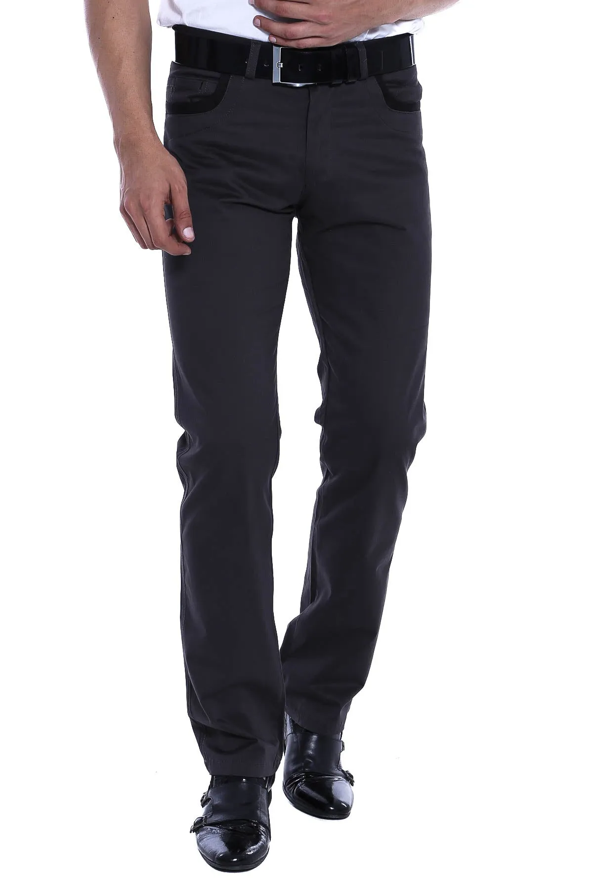 Cotton Dark Grey Men Pants - Wessi sold by Wessi