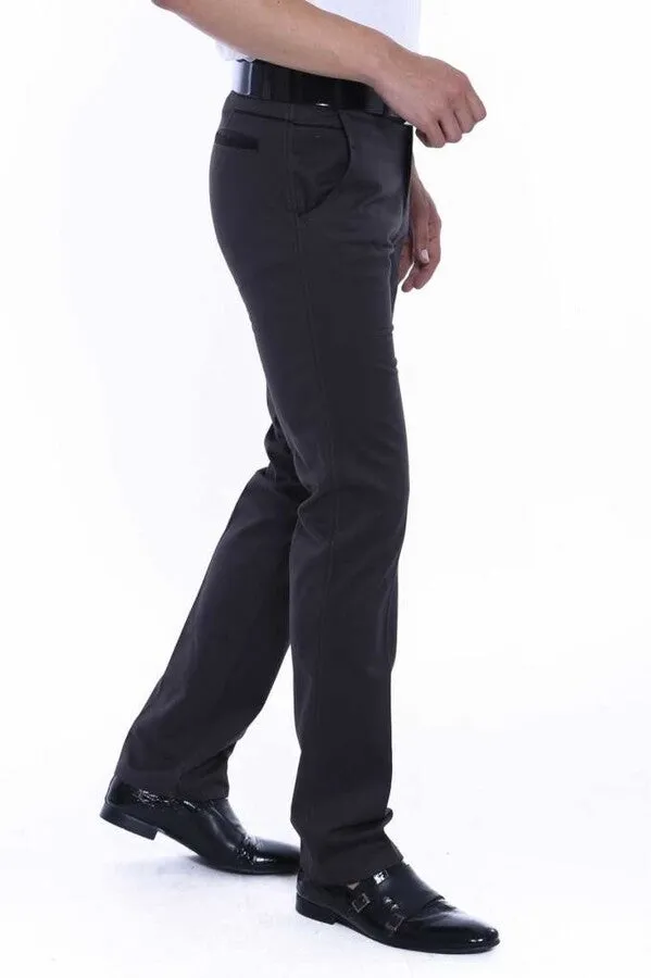 Cotton Dark Grey Men Pants - Wessi sold by Wessi product image thumbnail 5