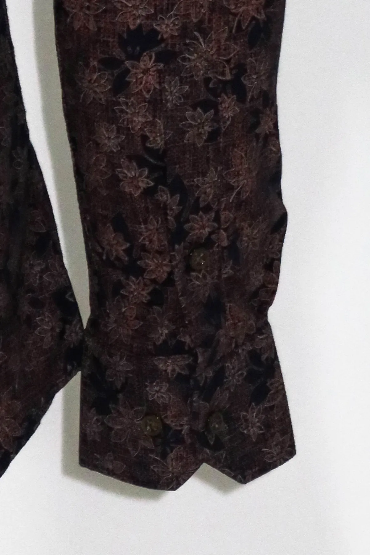 Bloom Patterned Brown Slim Fit Shirt - Wessi sold by Wessi product image thumbnail 2