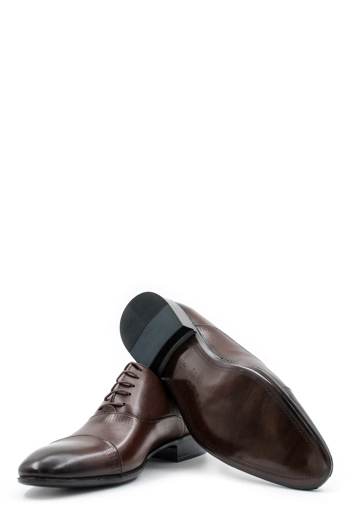 Elegant Brown Leather Oxford Shoes for Men-Wessi sold by Wessi product image thumbnail 4