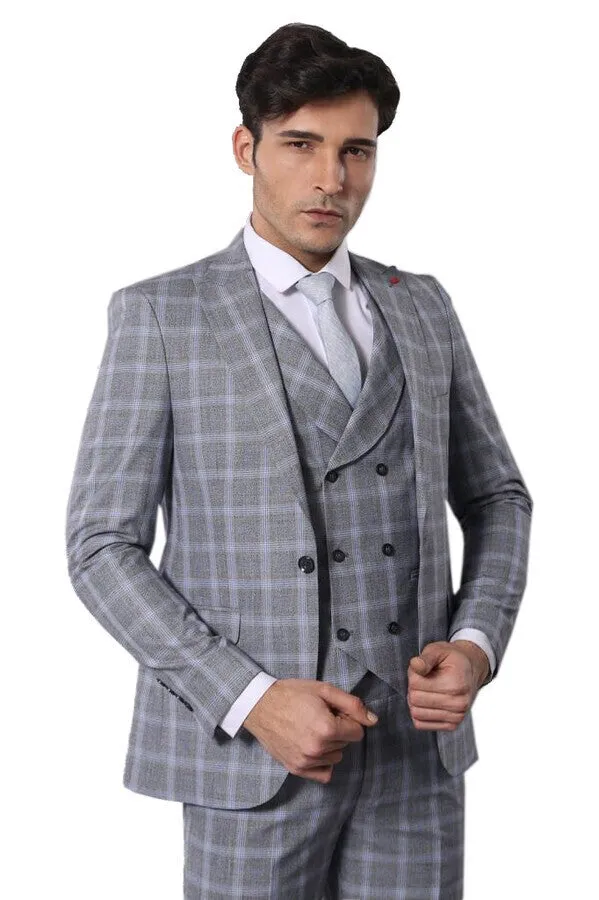 Double Breasted Grey Suit | Wessi sold by Wessi