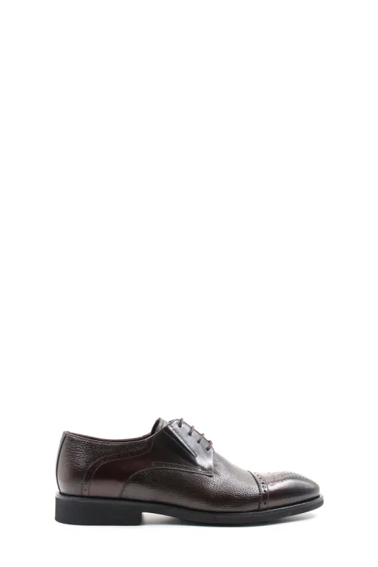 Men's Elegant Brown Brogue Leather Dress Shoes - Wessi sold by Wessi