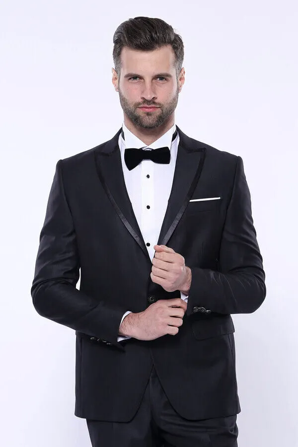 Satin Detailed Dark Grey Tuxedo | Wessi sold by Wessi product image thumbnail 5
