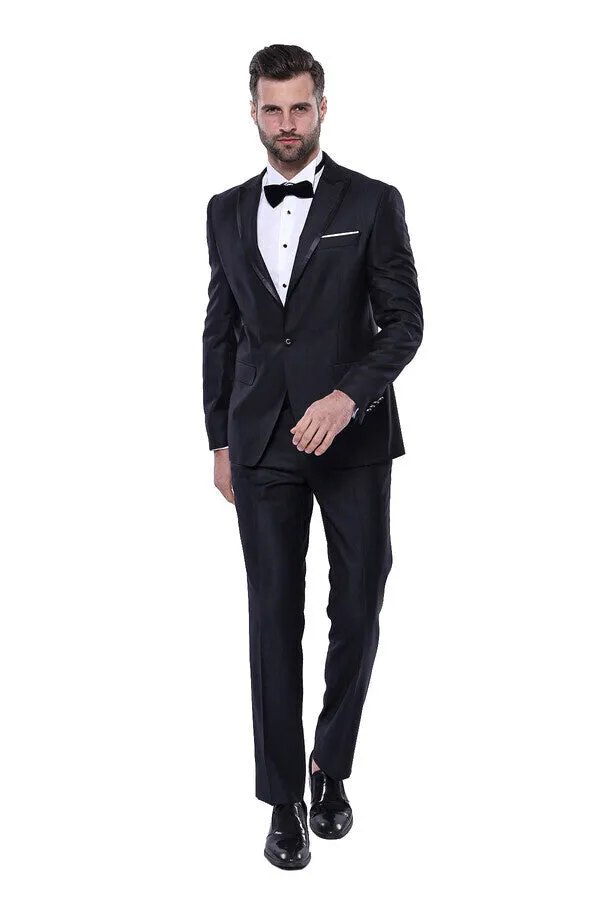 Satin Detailed Dark Grey Tuxedo | Wessi sold by Wessi product image thumbnail 2