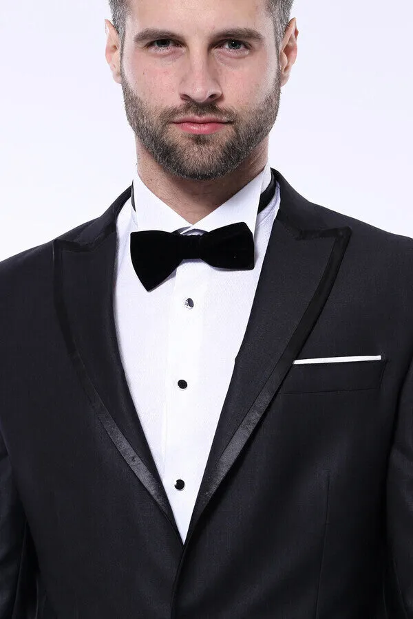 Satin Detailed Dark Grey Tuxedo | Wessi sold by Wessi product image thumbnail 3