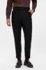 Black Wool Look High Waist Pleated Men's Trousers - Wessi sold by Wessi