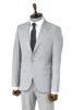 2 Piece Plain Slim Fit Grey Men Suit and Shirt Combination - Wessi sold by Wessi