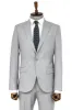 2 Piece Plain Slim Fit Grey Men Suit and Shirt Combination - Wessi sold by Wessi