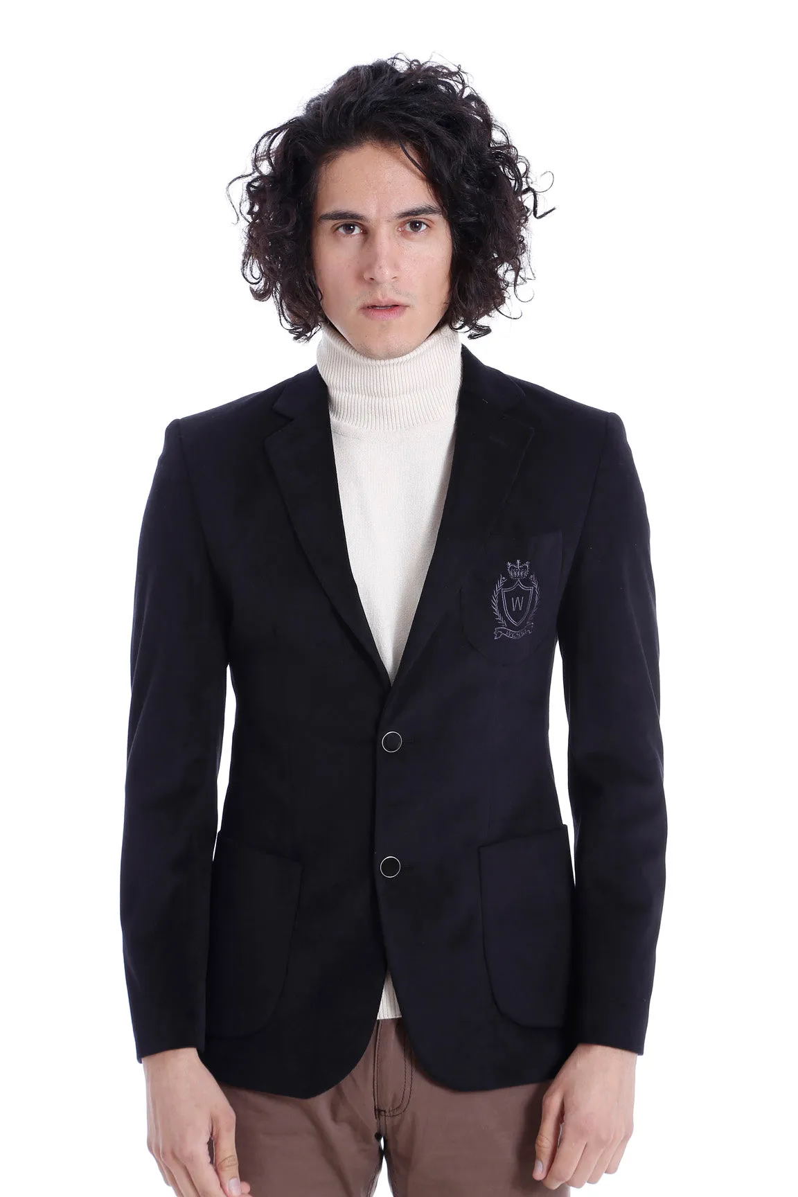 Bag Pocket Rigging Velvet Black Jacket-Wessi sold by Wessi product image thumbnail 2