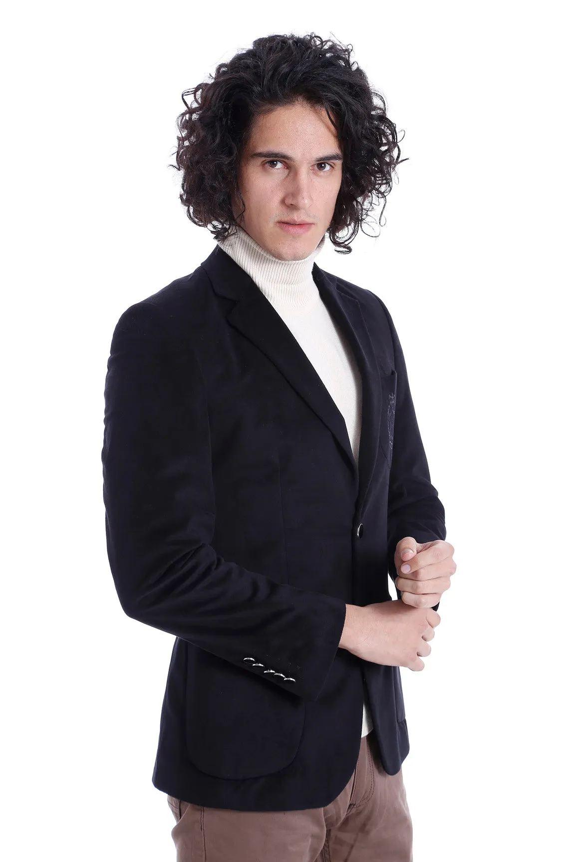 Bag Pocket Rigging Velvet Black Jacket-Wessi sold by Wessi