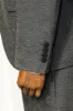 3 -Piece Single Button Peak Lapel Dark Grey Men Suit - Wessi sold by Wessi