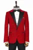 Glitter Floral Patterned Burgundy Men Party Blazer - Wessi sold by Wessi