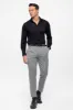 Grey Belted High Waist Men's Trousers - Wessi sold by Wessi