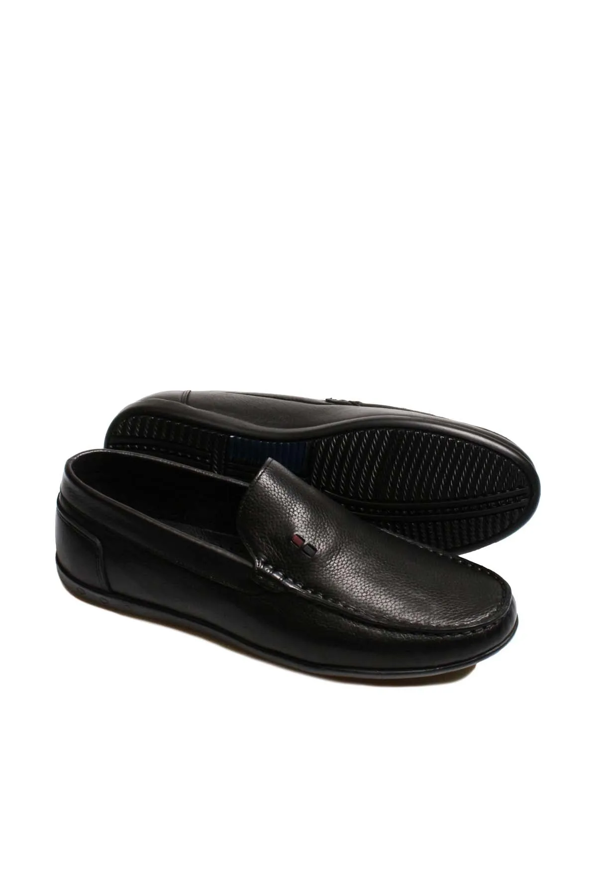 Black Leather Driving Loafers Wessi sold by Wessi product image thumbnail 4