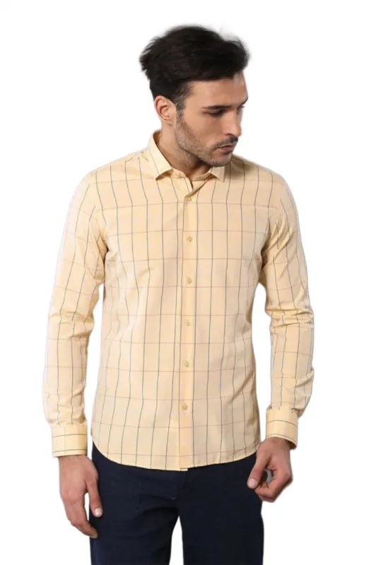 Yellow Plaid Men's Shirt | Wessi sold by Wessi
