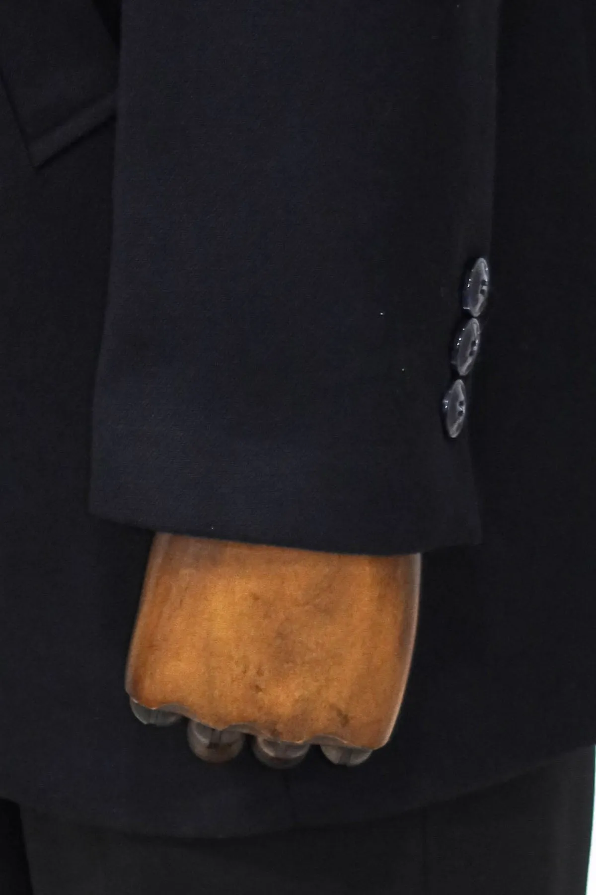 Cachet Slim Fit Wide Lapel Charcoal Men Coat - Wessi sold by Wessi product image thumbnail 3