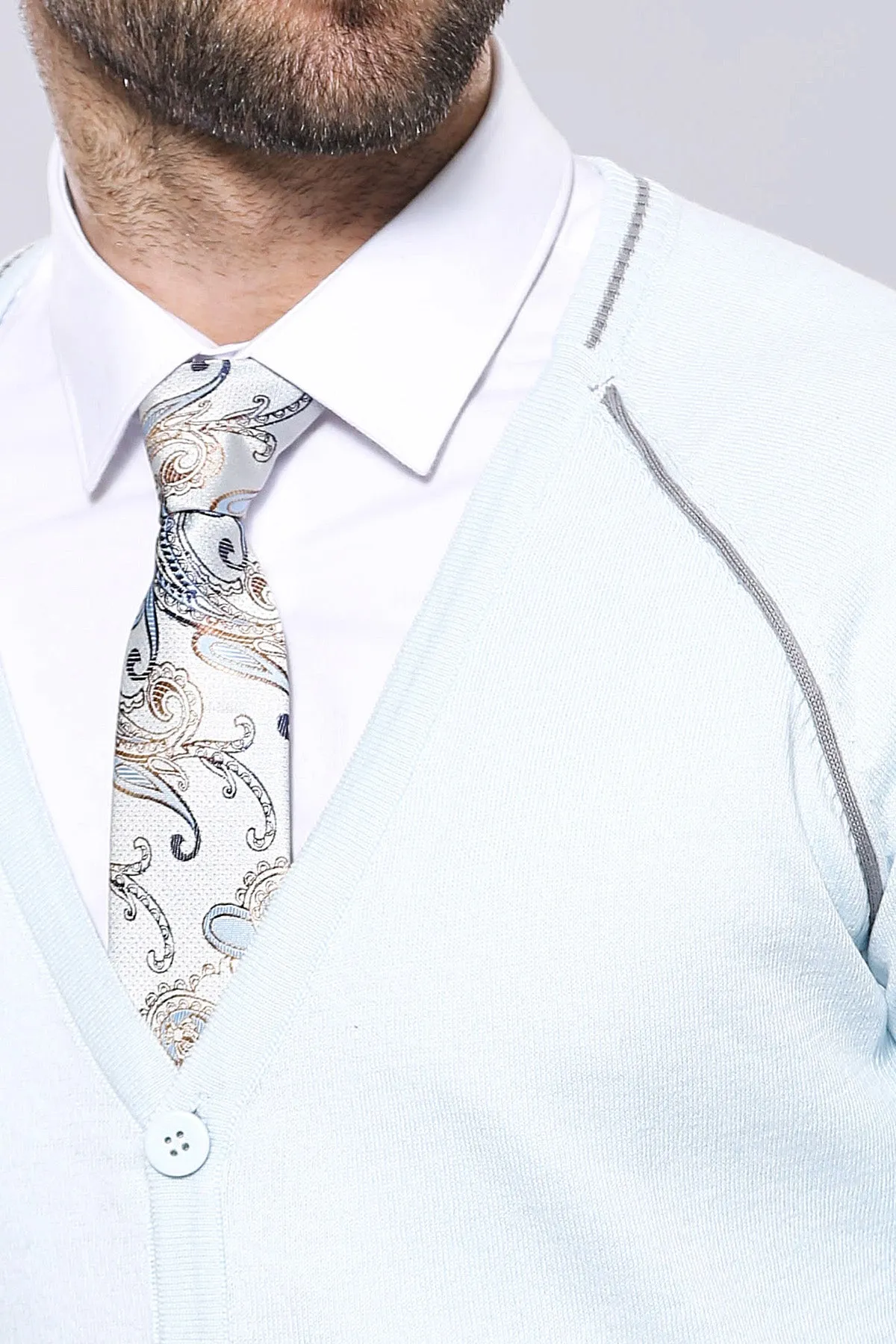 Blue Cotton Men Knitwear - Wessi sold by Wessi product image thumbnail 2