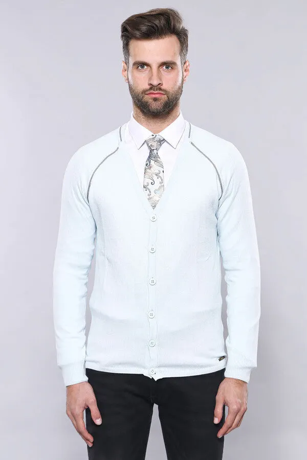 Blue Cotton Men Knitwear - Wessi sold by Wessi product image thumbnail 3