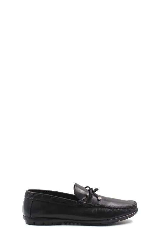 Black Leather Driving Loafers-Wessi sold by Wessi