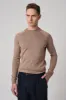Mink Crew Neck Slim Fit Knitwear Sweater - Wessi sold by Wessi