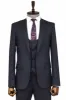 Slim Fit Patterned Navy Blue Men Suit - Wessi sold by Wessi
