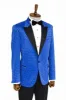 Sequin Dot Patterned Sax Blue Men Party Jackets - Wessi sold by Wessi
