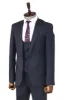 Slim Fit Patterned Navy Blue Men Suit - Wessi sold by Wessi