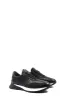 Men's Black Leather Sneakers with Cushioned Sole - Wessi sold by Wessi