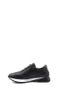 Men's Black Leather Sneakers with Cushioned Sole - Wessi sold by Wessi