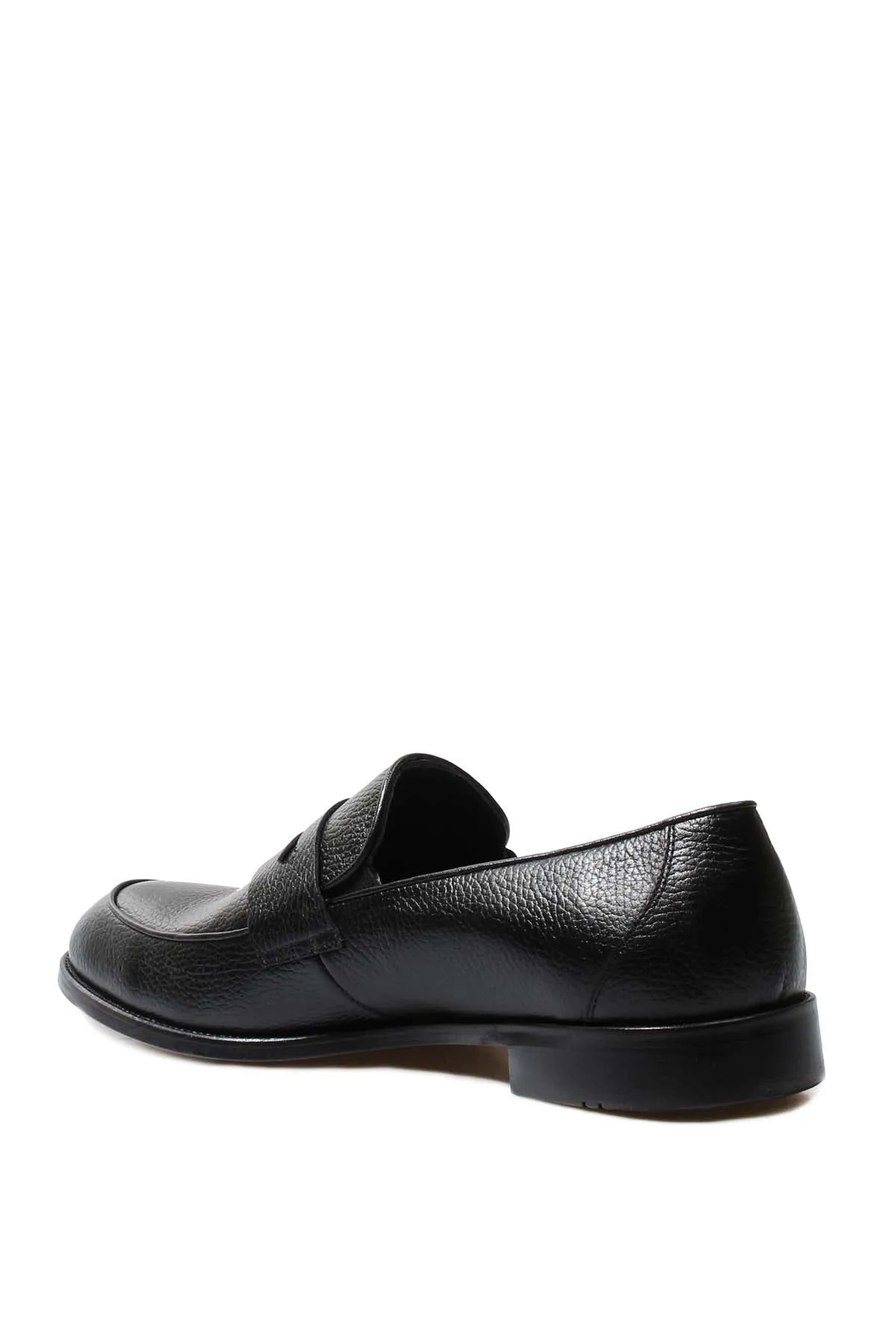 Men's Black Pebble Grain Leather Loafers - Wessi sold by Wessi product image thumbnail 2