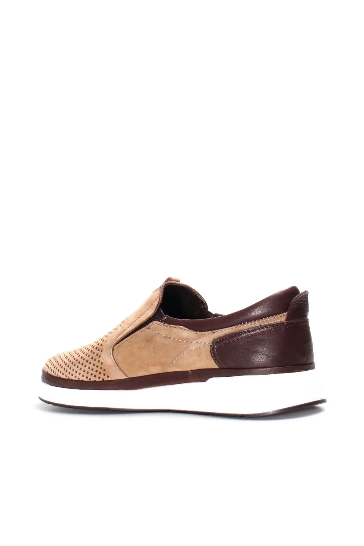 Beige Perforated Casual Slip-On-Wessi sold by Wessi product image thumbnail 2