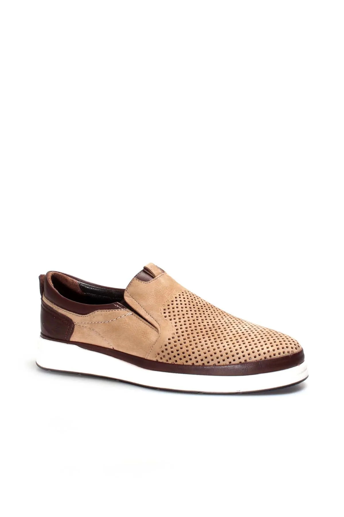 Beige Perforated Casual Slip-On-Wessi sold by Wessi product image thumbnail 3