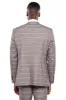 Checked Slim-Fit Grey Men Blazer - Wessi sold by Wessi