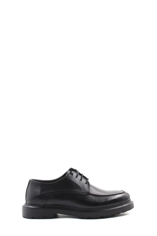 Black Thick Sole Derby Shoes-Wessi sold by Wessi