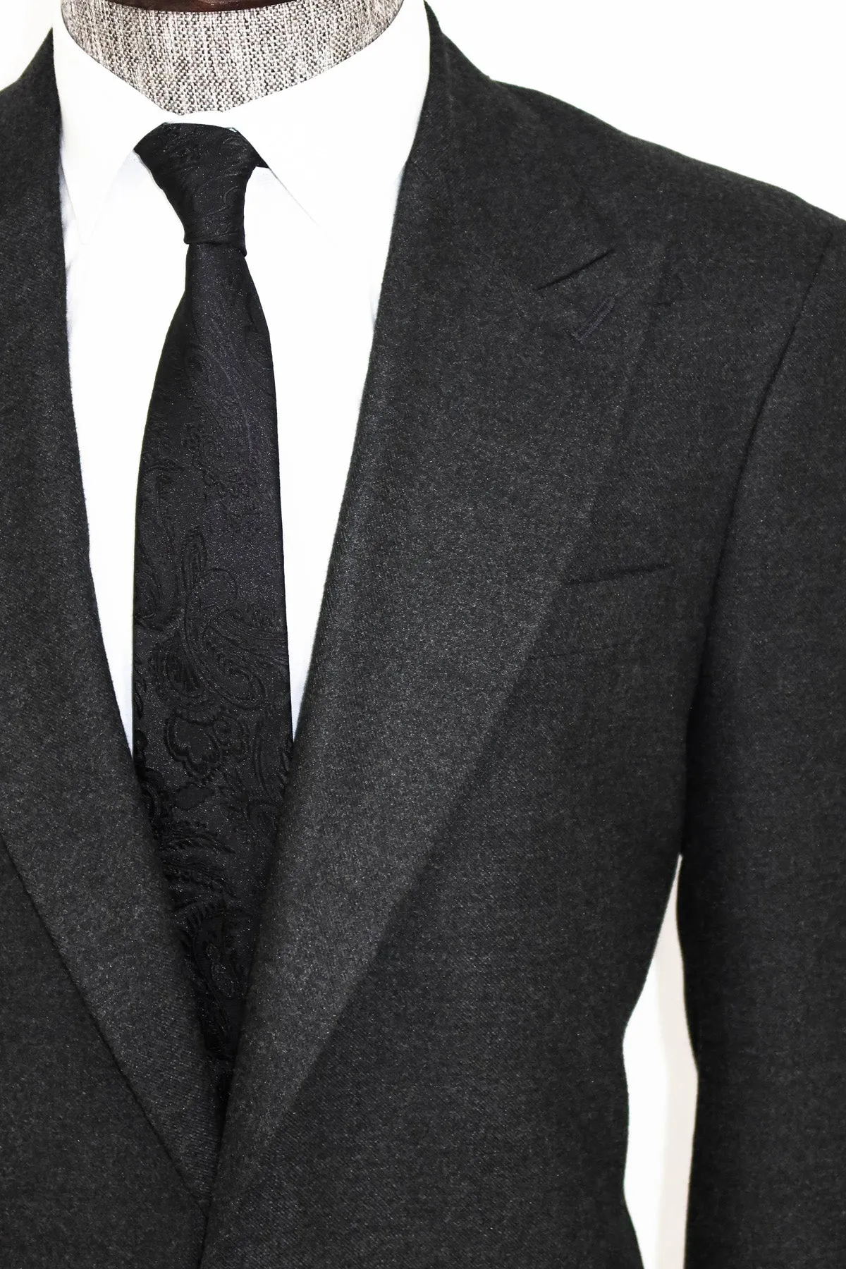 Plain Slim Fit Sport Anthracite Men Blazer - Wessi sold by Wessi product image thumbnail 2