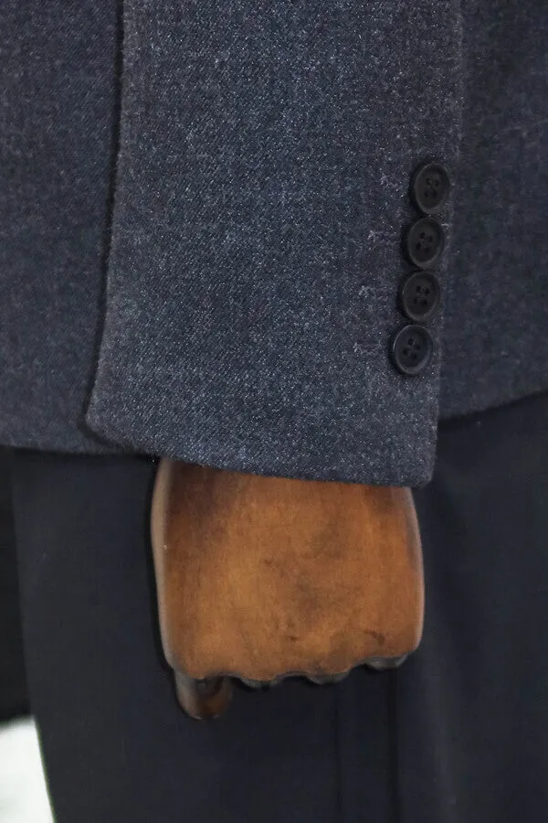 Plain Slim Fit Sport Anthracite Men Blazer - Wessi sold by Wessi product image thumbnail 3