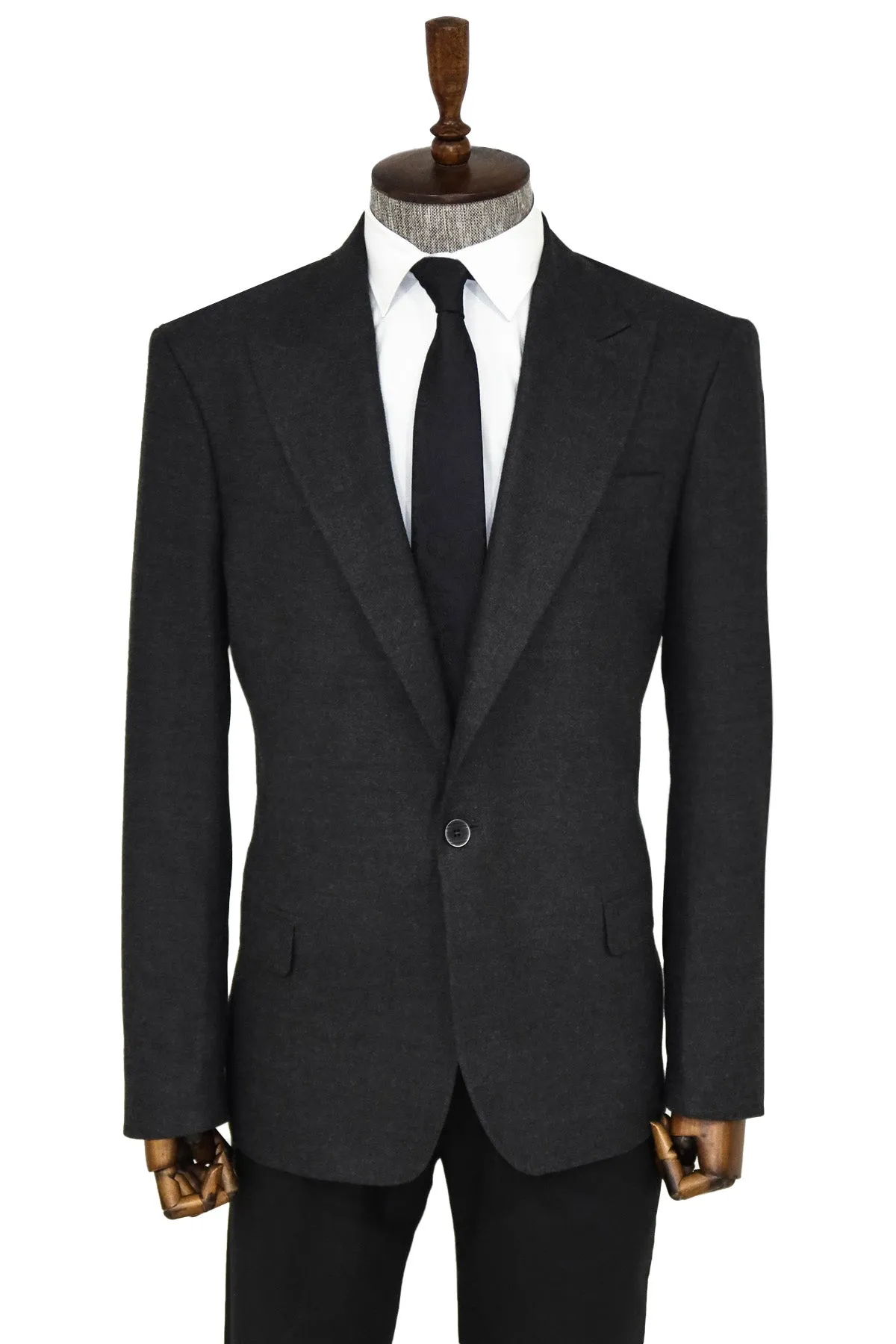 Plain Slim Fit Sport Anthracite Men Blazer - Wessi sold by Wessi